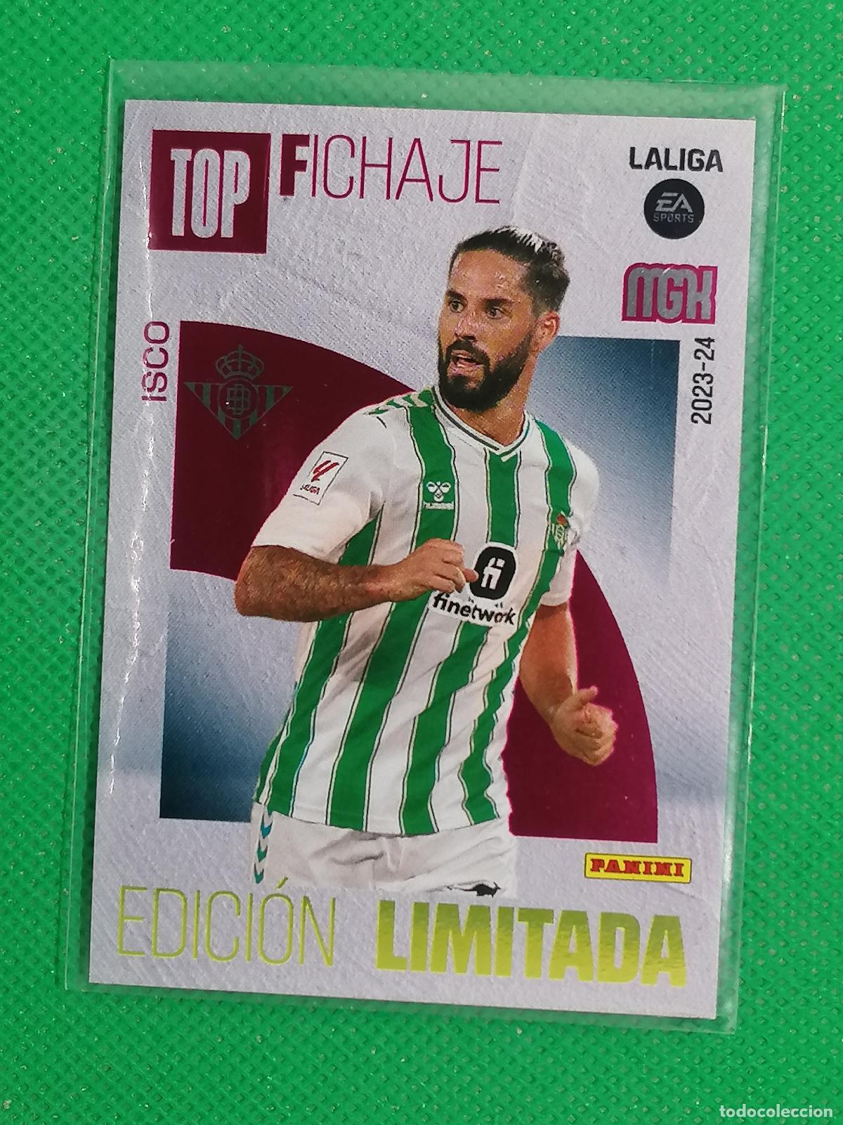 Cromos de f&uacute;tbol: ISCO BETIS EDICION LIMITADA TOP FICHAJE ⚽ PANINI LIGA MEGACRACKS 23 24 2023 2024 ⚽