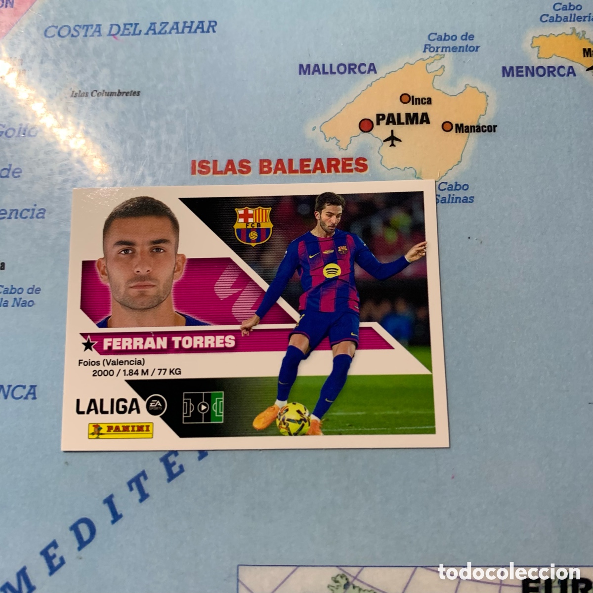 Cromos de f&uacute;tbol: Ferran Torres n&uacute;mero 18 del Barcelona cromo liga este 26-27 2026-2027