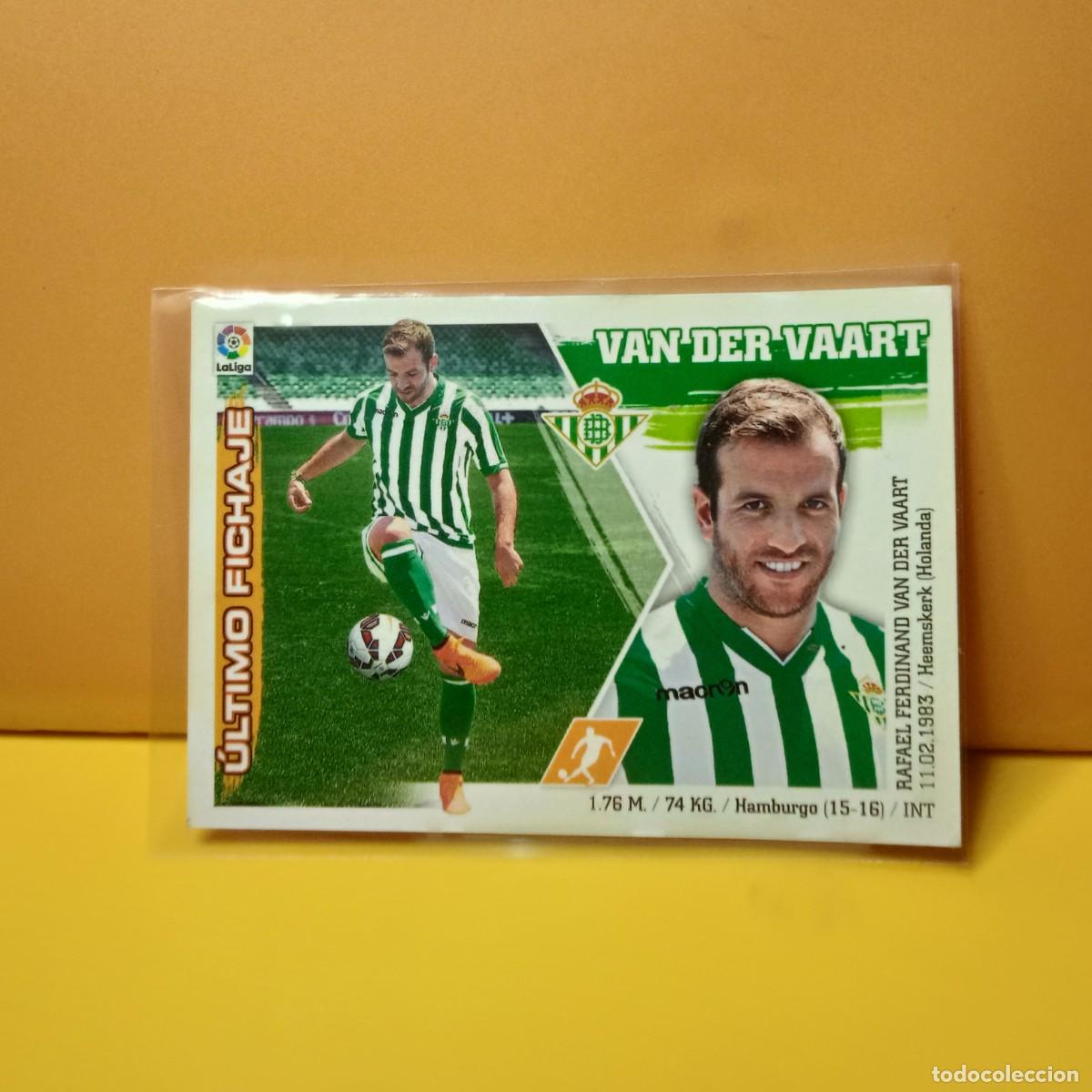 Cromos de f&uacute;tbol: EDICIONES ESTE 2015 2016 15 16 &Uacute;LTIMOS FICHAJES 2 VAN DER VAART REAL BETIS