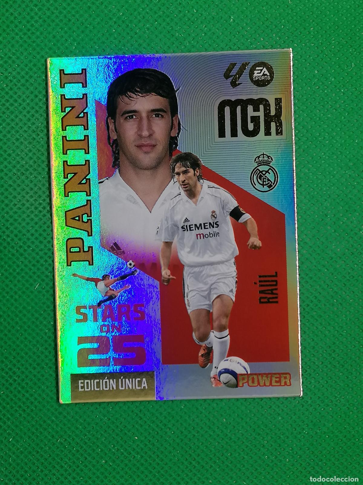 Cromos de f&uacute;tbol: P426 P 426 RAUL REAL MADRID STARS ON 25 EDICION UNICA POWER ⚽ MEGACRACKS LIGA 2026 2027 26 27 ⚽