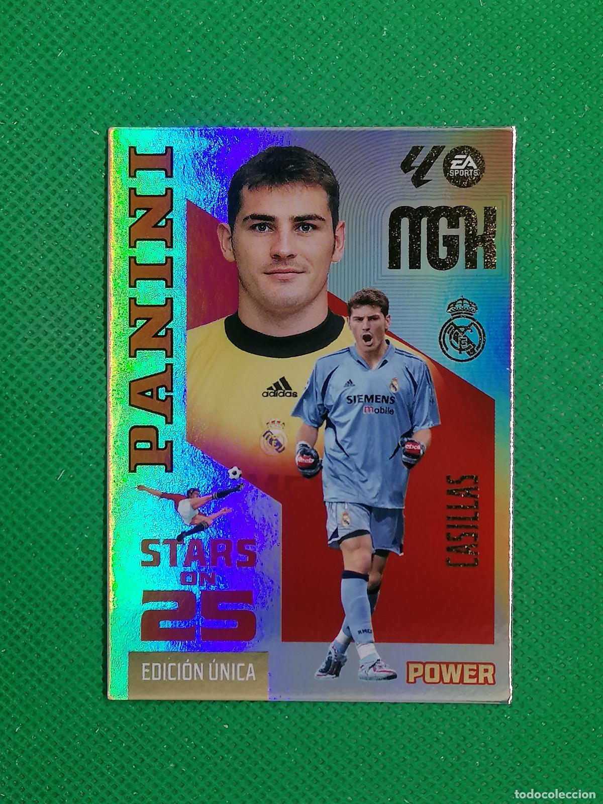 Cromos de f&uacute;tbol: P428 P 428 CASILLAS REAL MADRID STARS ON 25 EDICION UNICA POWER ⚽ MEGACRACKS LIGA 2026 2027 26 27 ⚽