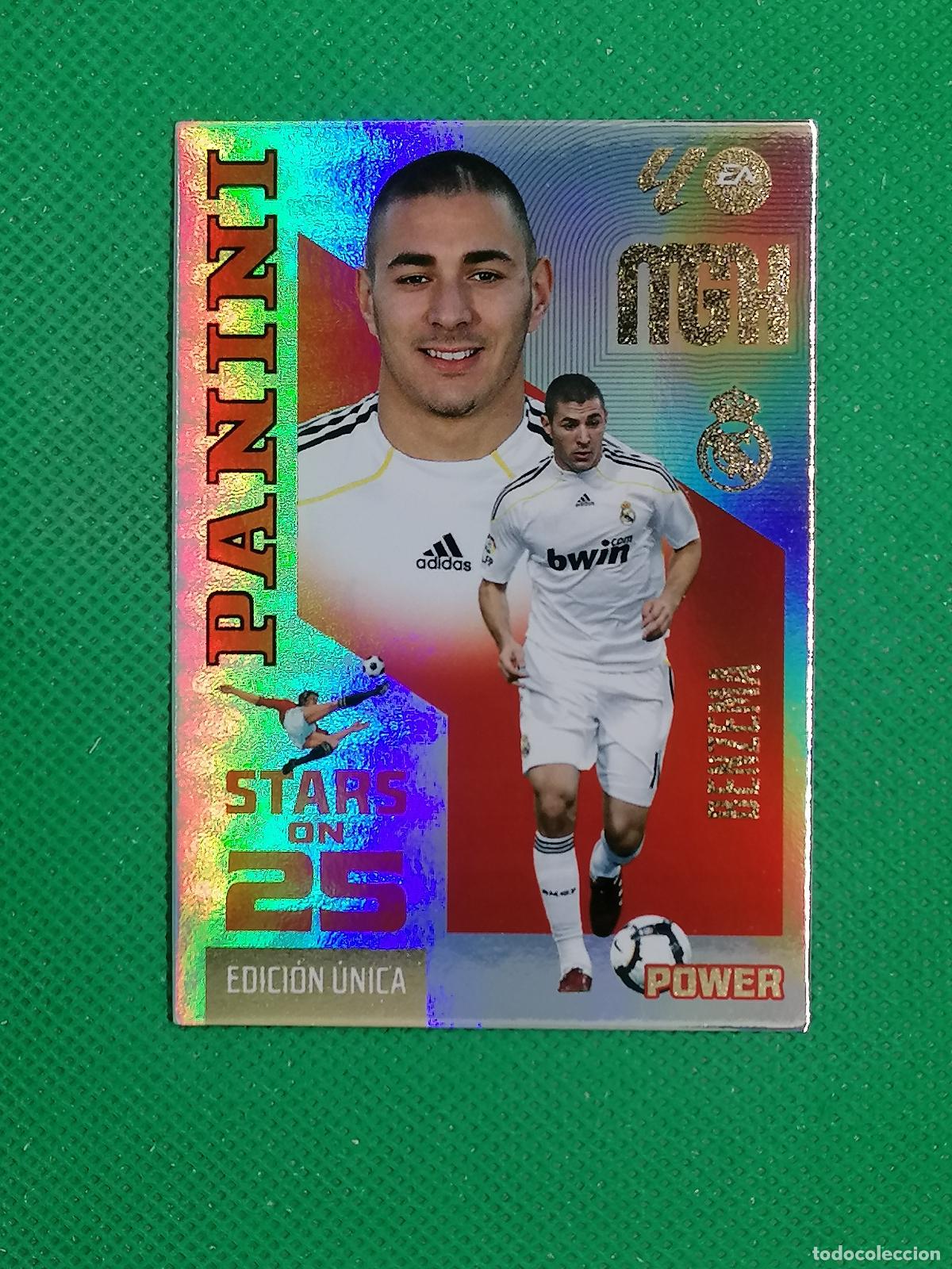 Cromos de f&uacute;tbol: P441 P 441 BENZEMA REAL MADRID STARS ON 25 EDICION UNICA POWER ⚽ MEGACRACKS LIGA 2026 2027 26 27 ⚽