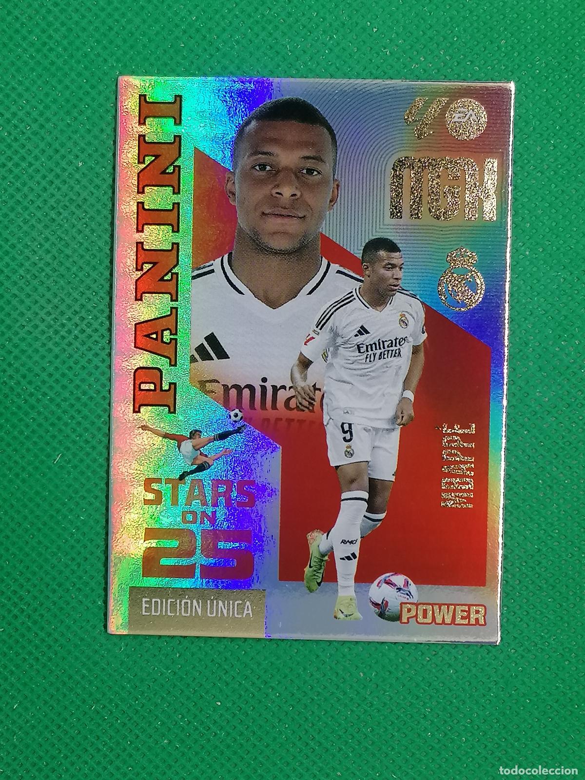 Cromos de f&uacute;tbol: P450 P 450 MBAPPE REAL MADRID STARS ON 25 EDICION UNICA POWER ⚽ MEGACRACKS LIGA 2026 2027 26 27 ⚽