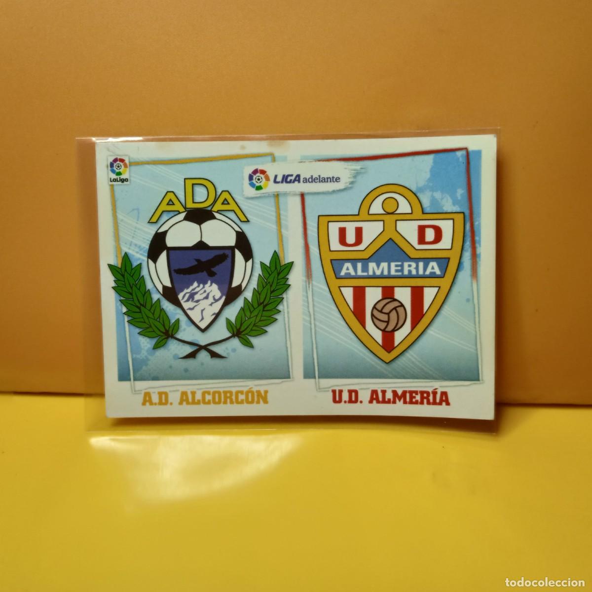 Cromos de f&uacute;tbol: EDICIONES ESTE 2015 2016 15 16 ADELANTE ESCUDOS 2 ALCORC&Oacute;N/ALMER&Iacute;A