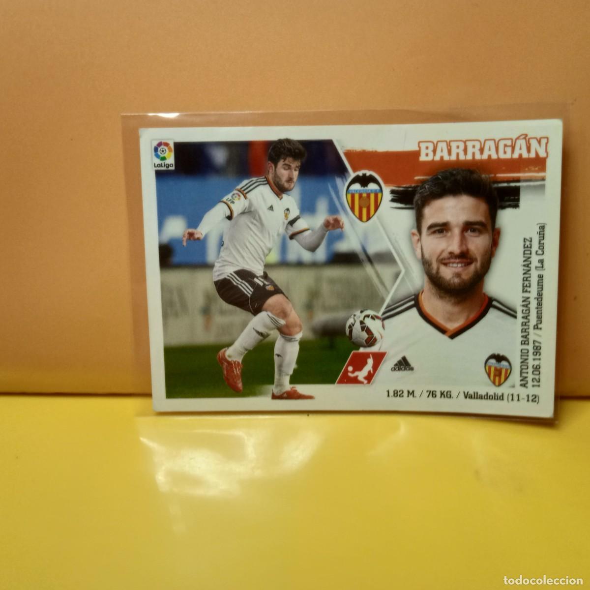 Cromos de f&uacute;tbol: EDICIONES ESTE 2015 2016 15 16 VALENCIA C.F BARRAG&Aacute;N 5
