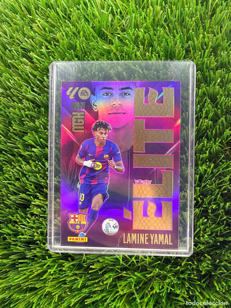 Cromos de f&uacute;tbol: N&ordm; 9 Lamine Yamal &Eacute;lite FC Barcelona Megacracks 26 27