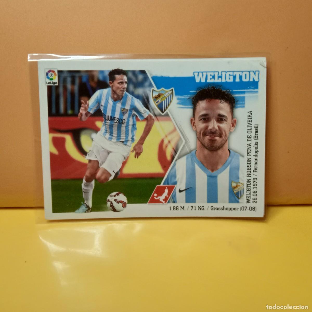 Cromos de f&uacute;tbol: EDICIONES ESTE 2015 2016 15 16 M&Aacute;LAGA C.F WELIGTON 7