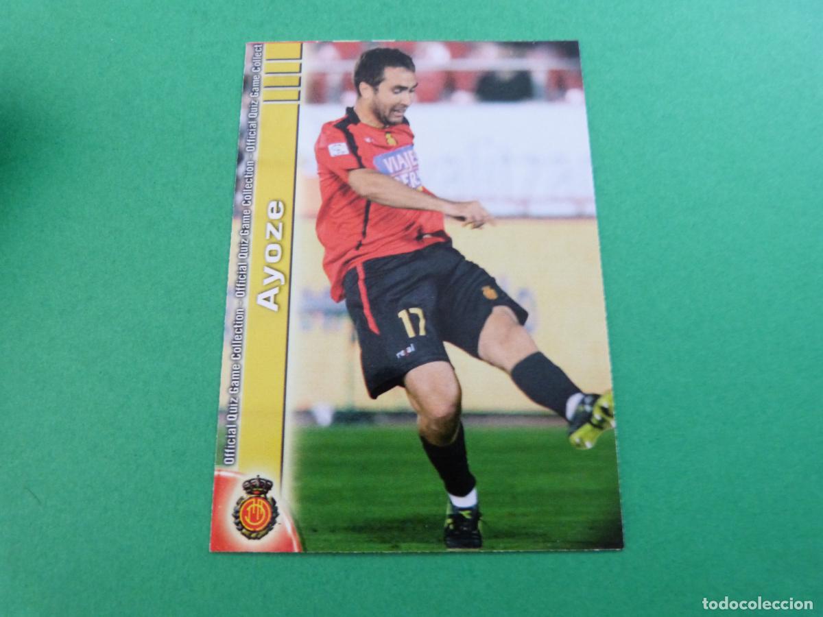 Cromos de f&uacute;tbol: TRADING CARD FUTBOL AYOZE R.C.D. MALLORCA N&ordm; 227 FICHAS LIGA MUNDICROMO 2009-2010/09-10
