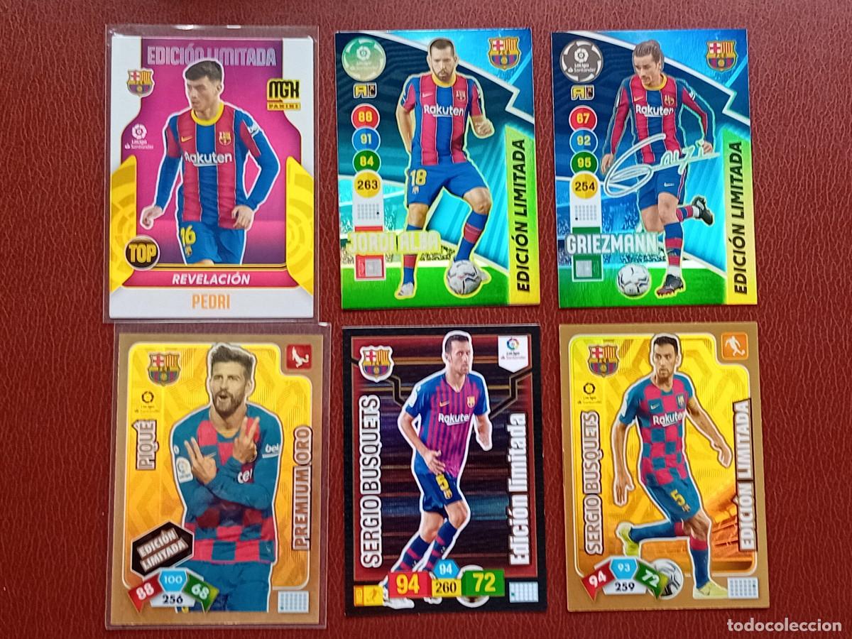 Cromos de f&uacute;tbol: Lote FC Barcelona. 67 cartas. Messi, Yamal, Pedri, Piqu&eacute;... Ediciones limitadas, bal&oacute;n de oro...