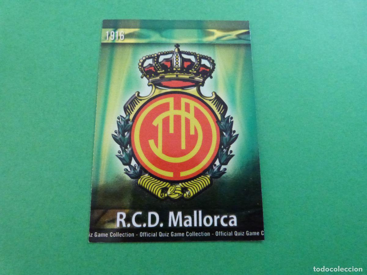 Cromos de f&uacute;tbol: TRADING CARD FUTBOL ESCUDO R.C.D. MALLORCA BRILLO N&ordm; 217 FICHAS LIGA MUNDICROMO 2009-2010/09-10