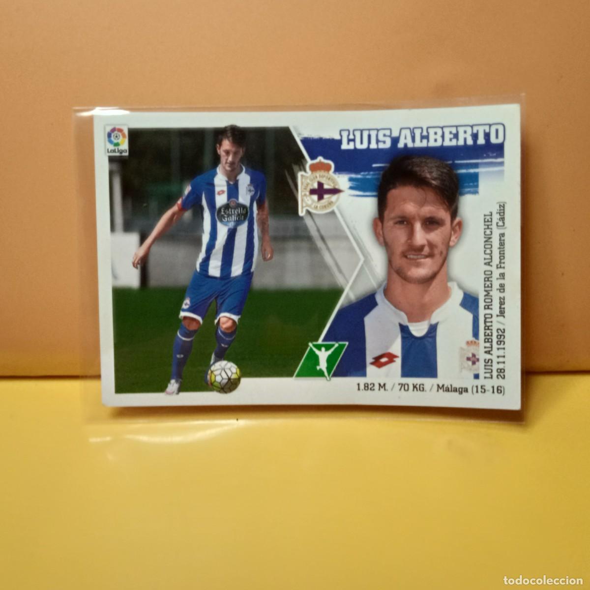 Cromos de f&uacute;tbol: EDICIONES ESTE 2015 2016 15 16 DEPORTIVO LA CORU&Ntilde;A LUIS ALBERTO 18