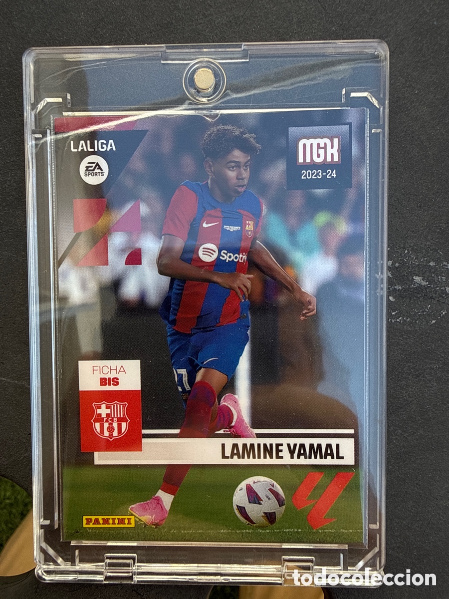 Football Stickers: CROMO n&ordm; 108 BIS LAMINE YAMAL ROOKIE BARCELONA MEGACRACKS 2023 2024. PERFECTO VER FOTOS Y LEER DESCR