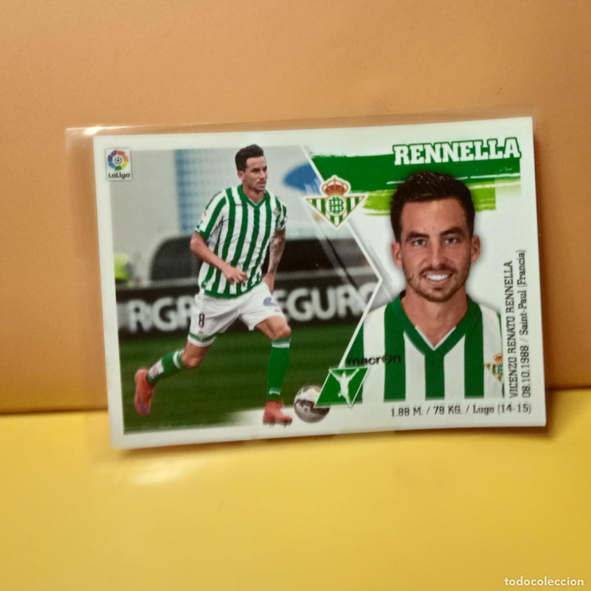 Cromos de f&uacute;tbol: EDICIONES ESTE 2015 2016 15 16 REAL BETIS RENNELLA 18