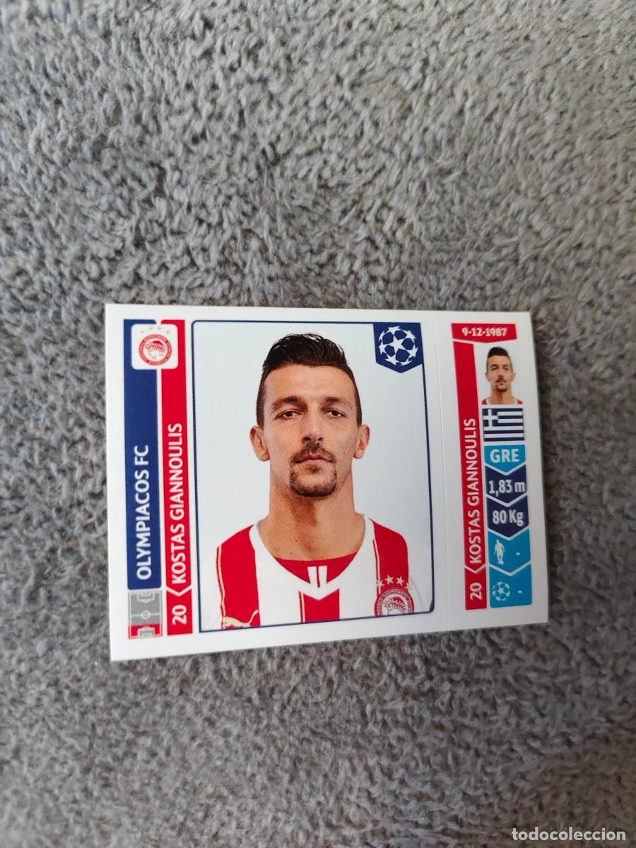 Football Stickers: 86 CHAMPIONS LEAGUE 2014 15 KOSTAS GIANNOULIS OLYMPIACOS FC STICKER PANINI 14 2015 UCL AAM