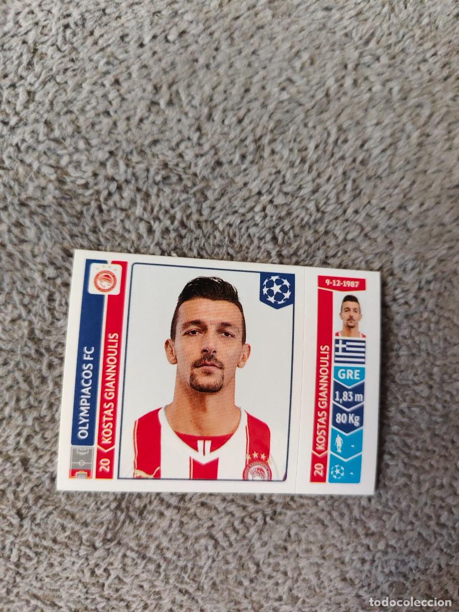 Football Stickers: 86 CHAMPIONS LEAGUE 2014 15 KOSTAS GIANNOULIS OLYMPIACOS FC STICKER PANINI 14 2015 UCL AAM