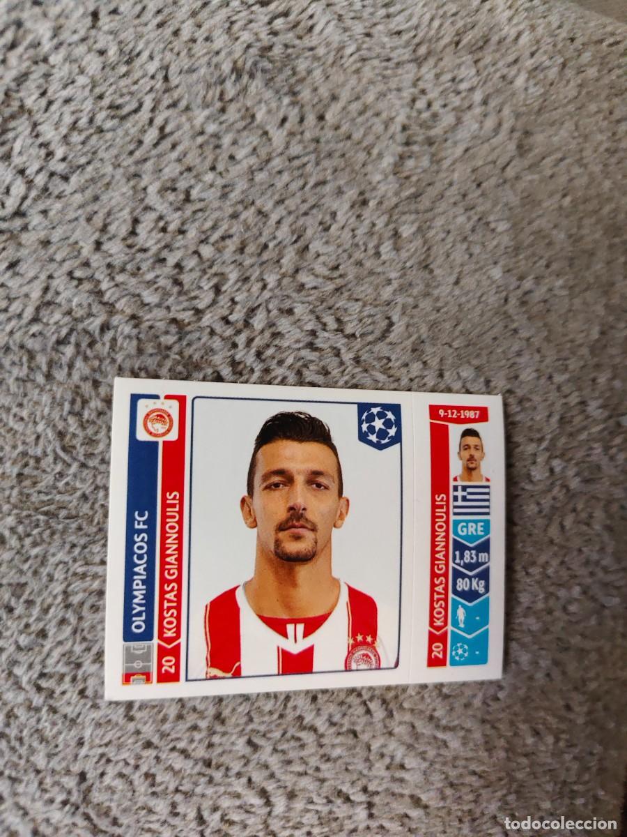 Football Stickers: 86 CHAMPIONS LEAGUE 2014 15 KOSTAS GIANNOULIS OLYMPIACOS FC STICKER PANINI 14 2015 UCL AAM