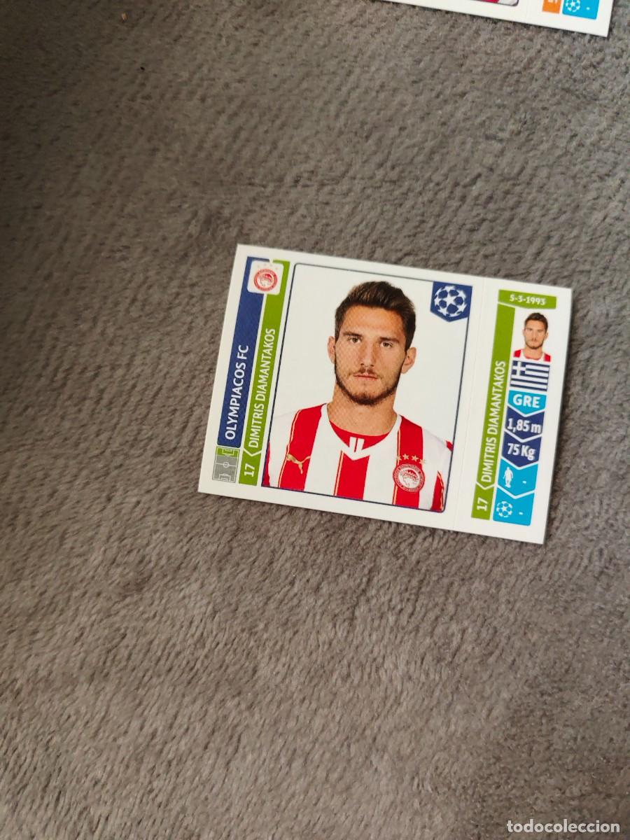 Football Stickers: 90 CHAMPIONS LEAGUE 2014 15 DIMITRIS DIAMANTAKOS OLYMPIACOS FC STICKER PANINI 14 2015 UCL AAM