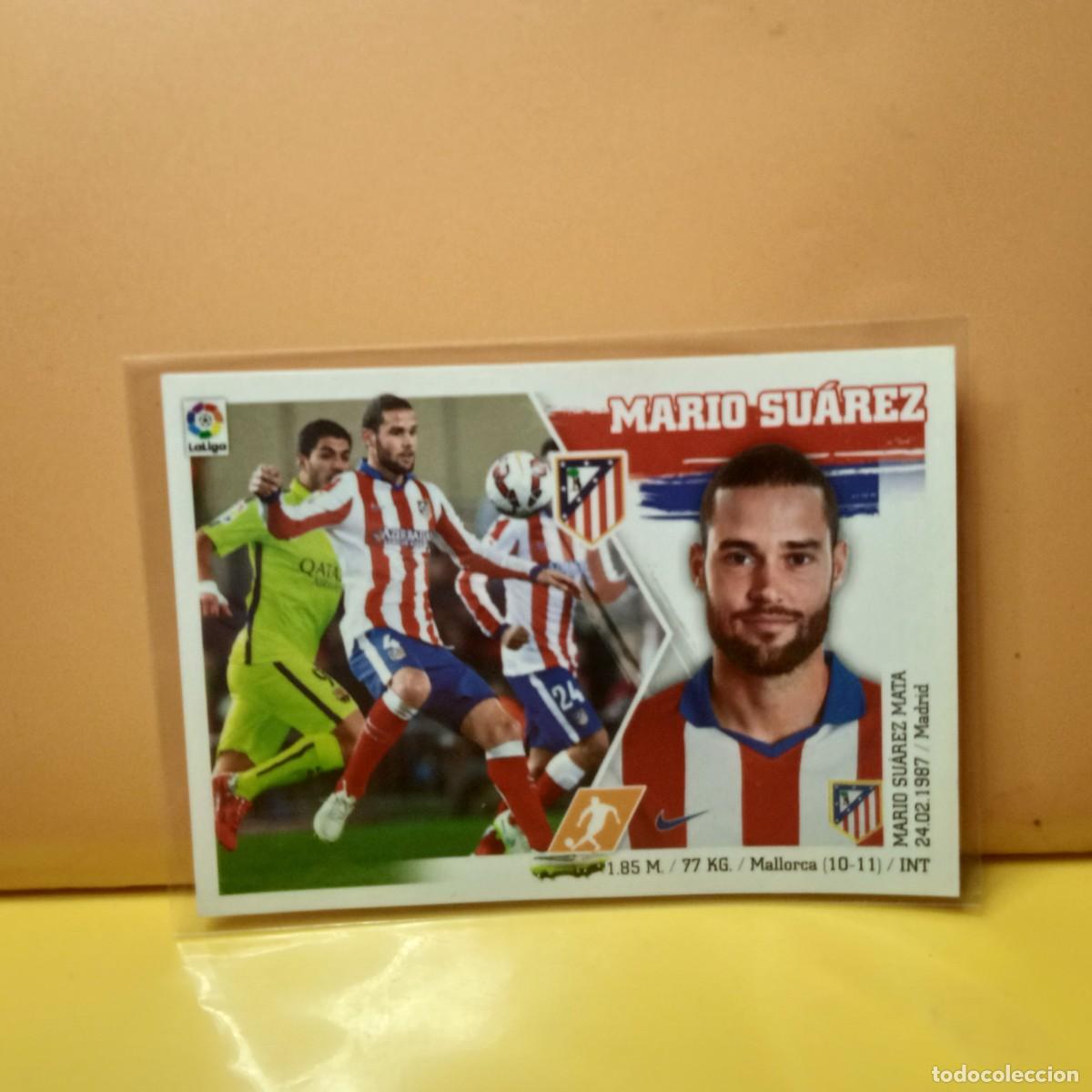 Figurine di Calcio: EDICIONES ESTE 2015 2016 15 16 ATL&Eacute;TICO DE MADRID MARIO SU&Aacute;REZ 13