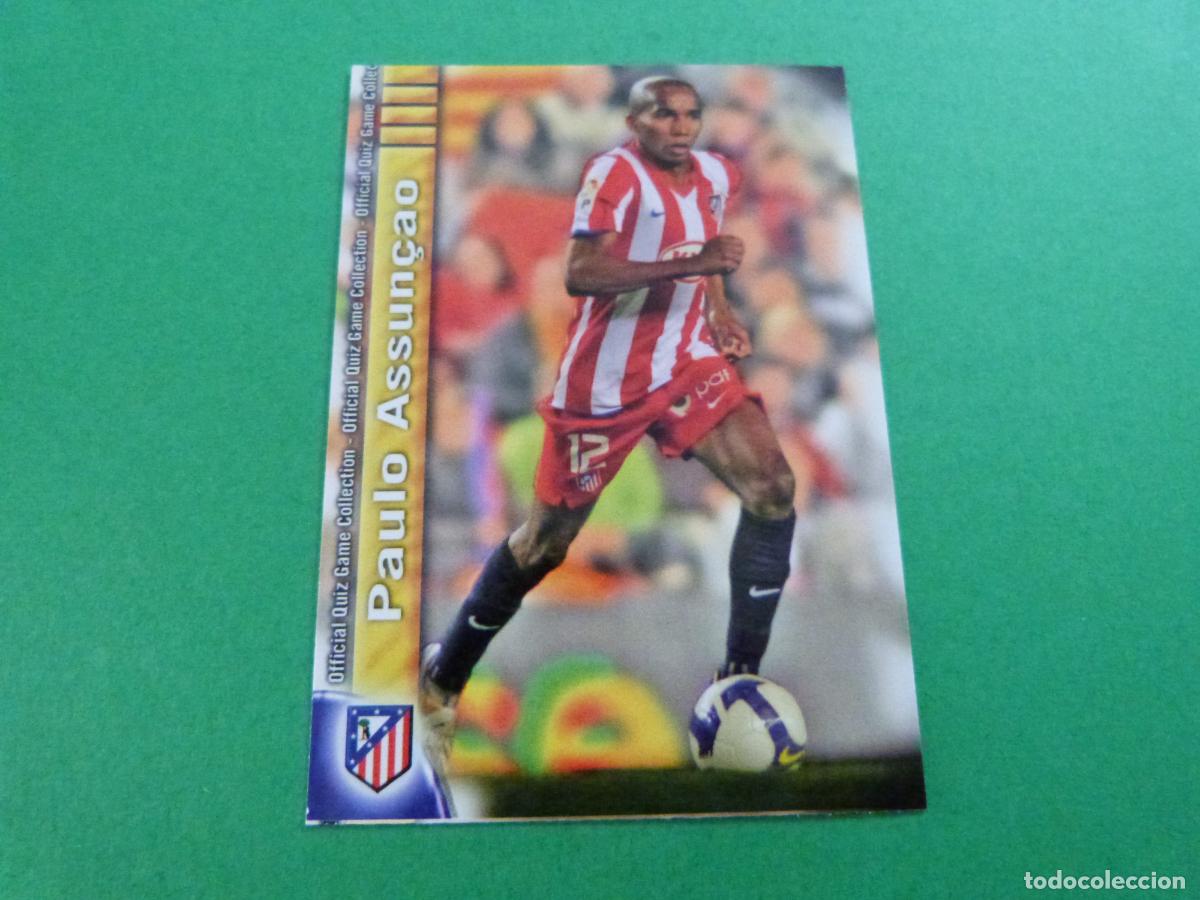Figurine di Calcio: TRADING CARD FUTBOL PAULO ASSUN&Ccedil;AO ATLETICO MADRID N&ordm; 93 FICHAS LIGA MUNDICROMO 2009-2010