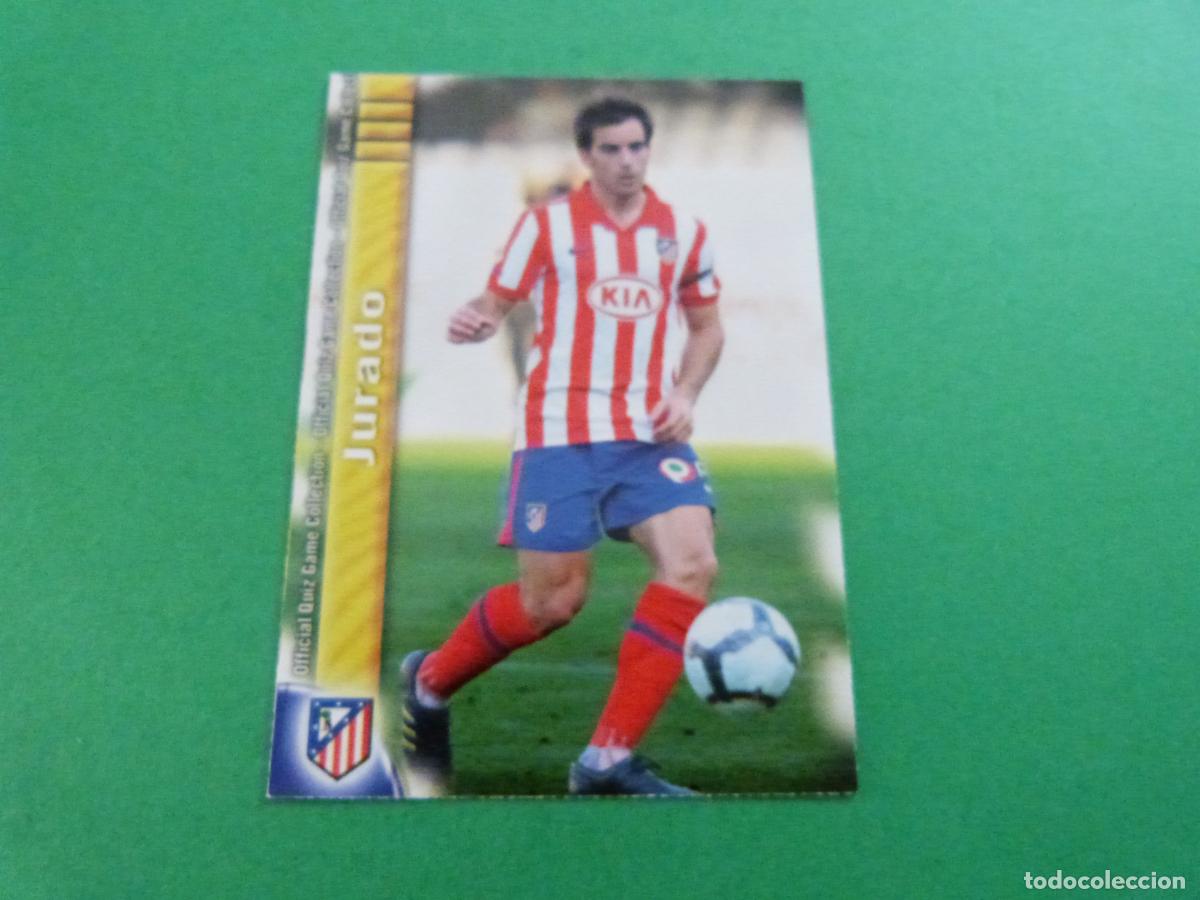 Figurine di Calcio: TRADING CARD FUTBOL JURADO ATLETICO MADRID N&ordm; 92 FICHAS LIGA MUNDICROMO 2009-2010