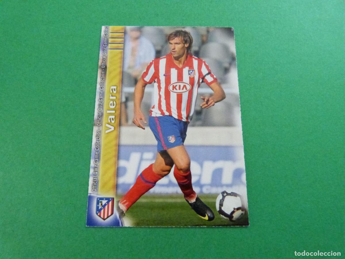 Figurine di Calcio: TRADING CARD FUTBOL VALERA ATLETICO MADRID N&ordm; 90 FICHAS LIGA MUNDICROMO 2009-2010