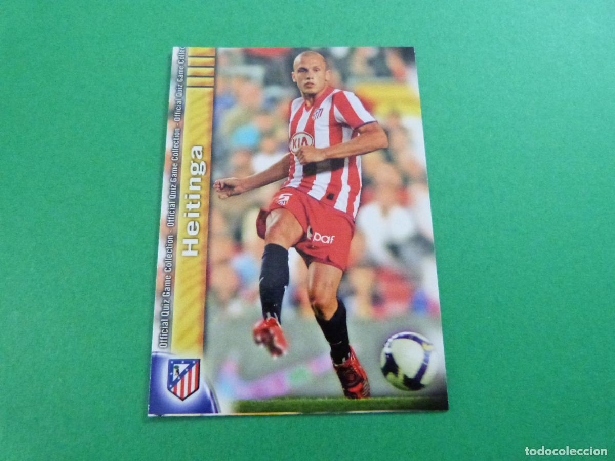 Figurine di Calcio: TRADING CARD FUTBOL HEITINGA ATLETICO MADRID N&ordm; 90 FICHAS LIGA MUNDICROMO 2009-2010