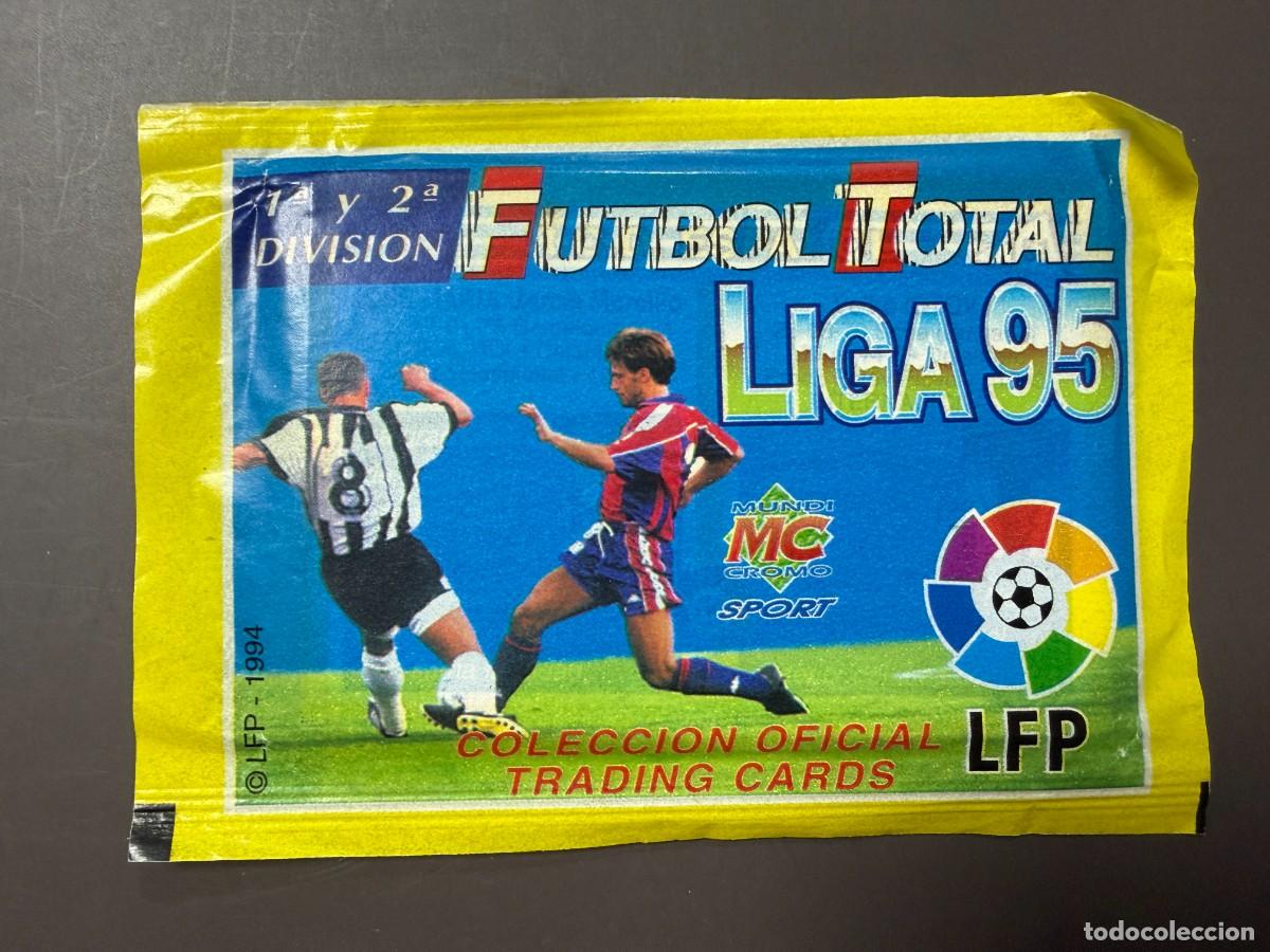 Cromos de f&uacute;tbol: SOBRE DE CROMOS SIN ABRIR. FUTBOL TOTAL LIGA 95. MUNDI CROMO