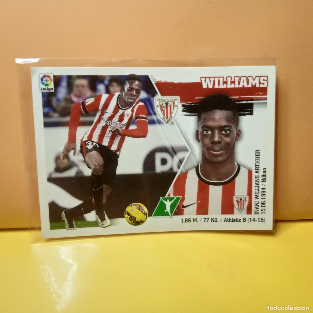 Cromos de f&uacute;tbol: EDICIONES ESTE 2015 2016 15 16 ATHLETIC DE BILBAO WILLIANS 20 (ERROR)