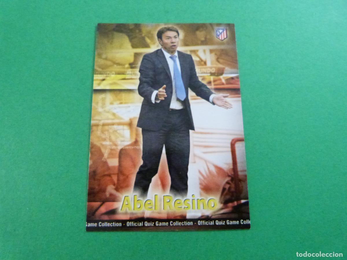 Cromos de f&uacute;tbol: TRADING CARD FUTBOL ABEL RESINO ATLETICO MADRID N&ordm; 84 FICHAS LIGA MUNDICROMO 2009-2010