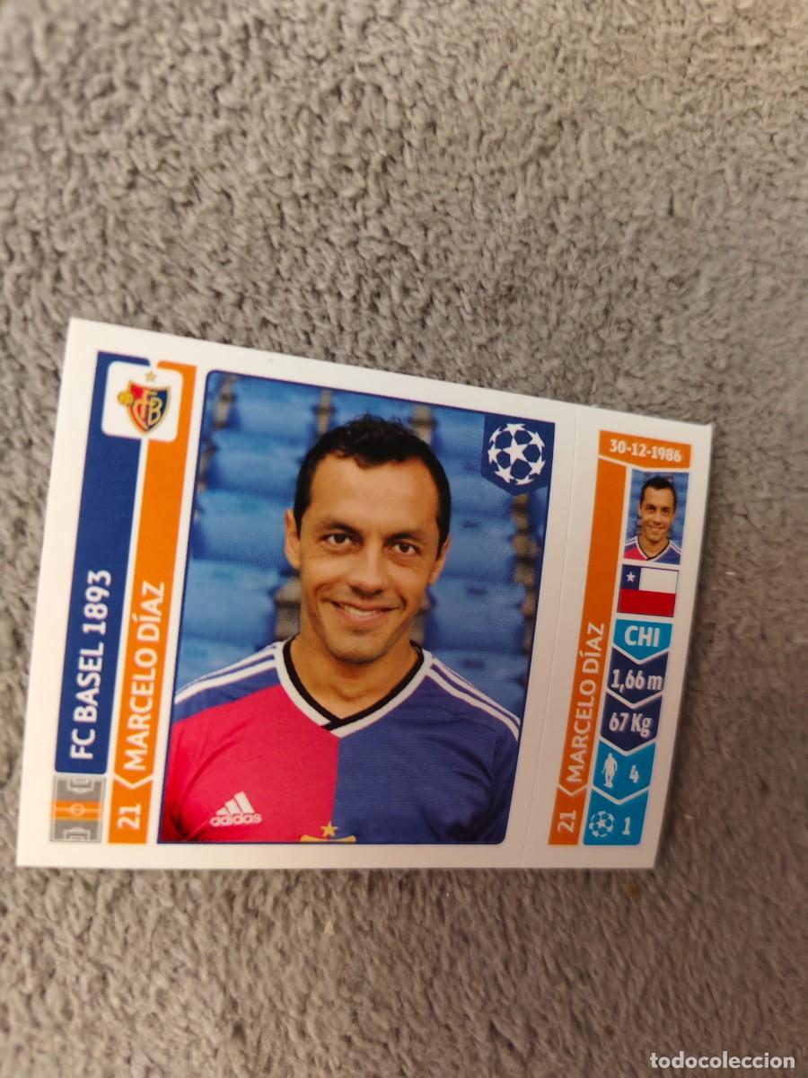 Football Stickers: 142 CHAMPIONS LEAGUE 2014 15 MARCELO D&Iacute;AZ FC BASEL 1893 BASILEA STICKER PANINI 14 2015 UCL AAM
