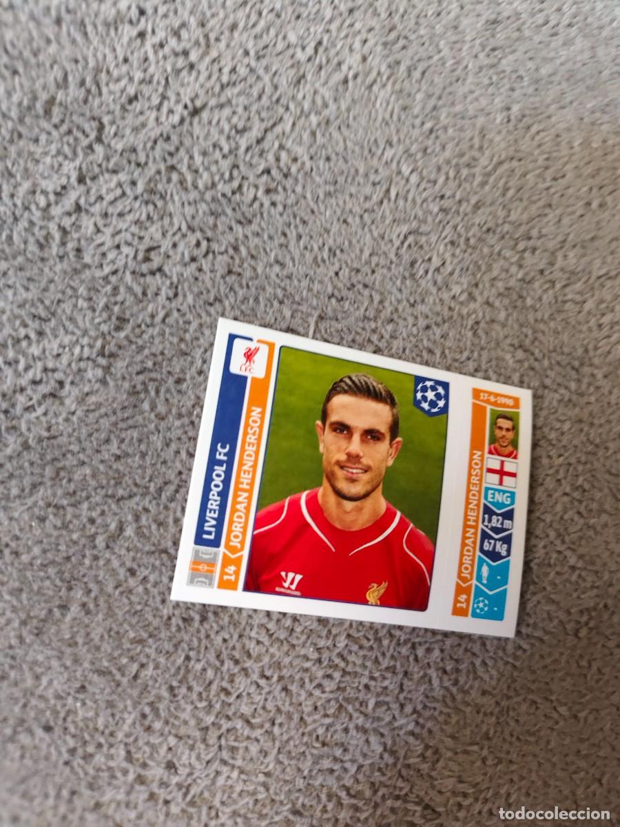 Football Stickers: 151 CHAMPIONS LEAGUE 2014 15 JORDAN HENDERSON LIVERPOOL FC STICKER PANINI 14 2015 UCL AAM