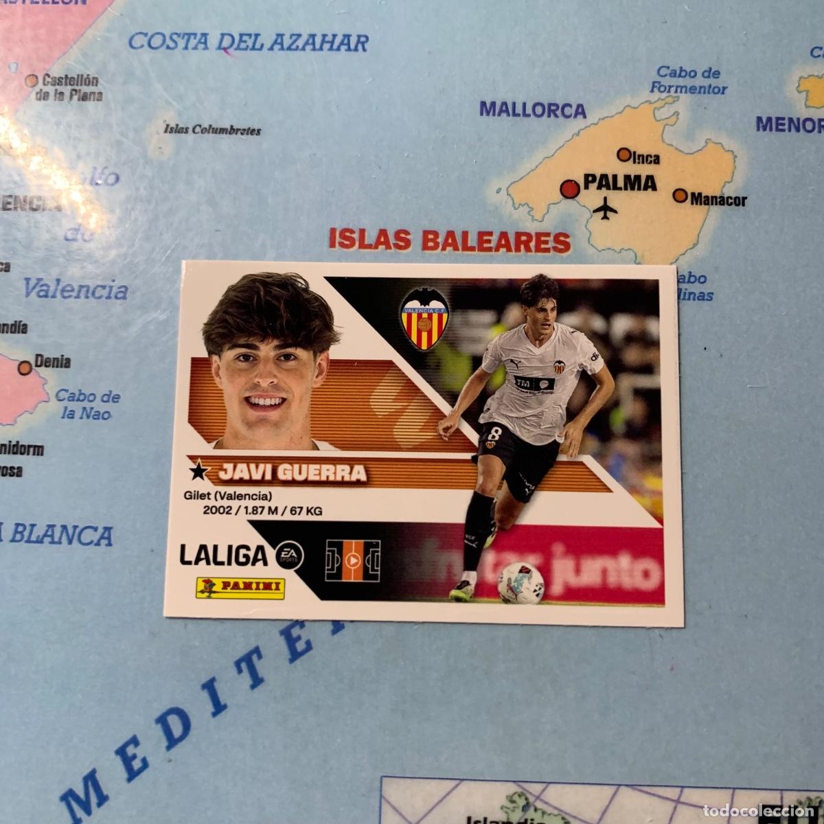 Football Stickers: Javi Guerra numero 13 del Valencia cromo liga este 26-27 2026-2027