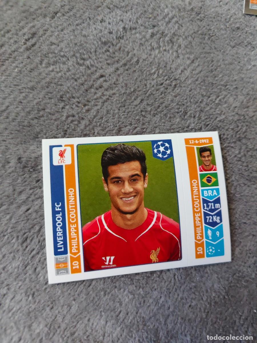 Football Stickers: 153 CHAMPIONS LEAGUE 2014 15 PHILIPPE COUTINHO LIVERPOOL FC STICKER PANINI 14 2015 UCL AAM