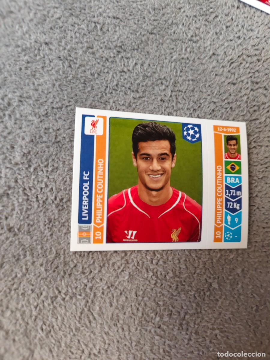 Fu&szlig;ball-Sticker: 153 CHAMPIONS LEAGUE 2014 15 PHILIPPE COUTINHO LIVERPOOL FC STICKER PANINI 14 2015 UCL AAM