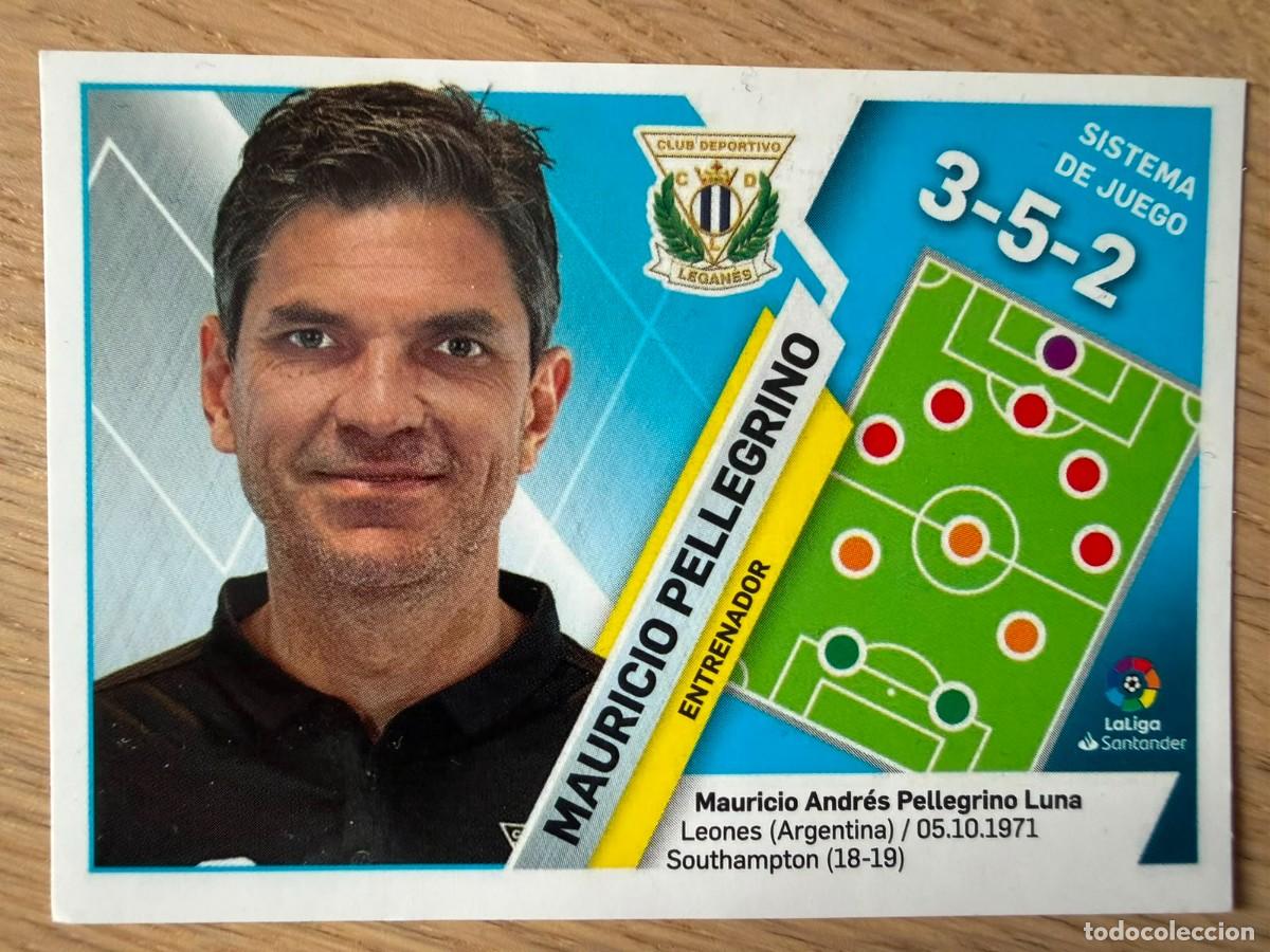 Cromos de f&uacute;tbol: 22 PELLEGRINO ENTRENADOR LEGANES 19 20 2019 2020 LIGA SANTANDER COLECCIONES ESTE SIN PEGAR STICKER