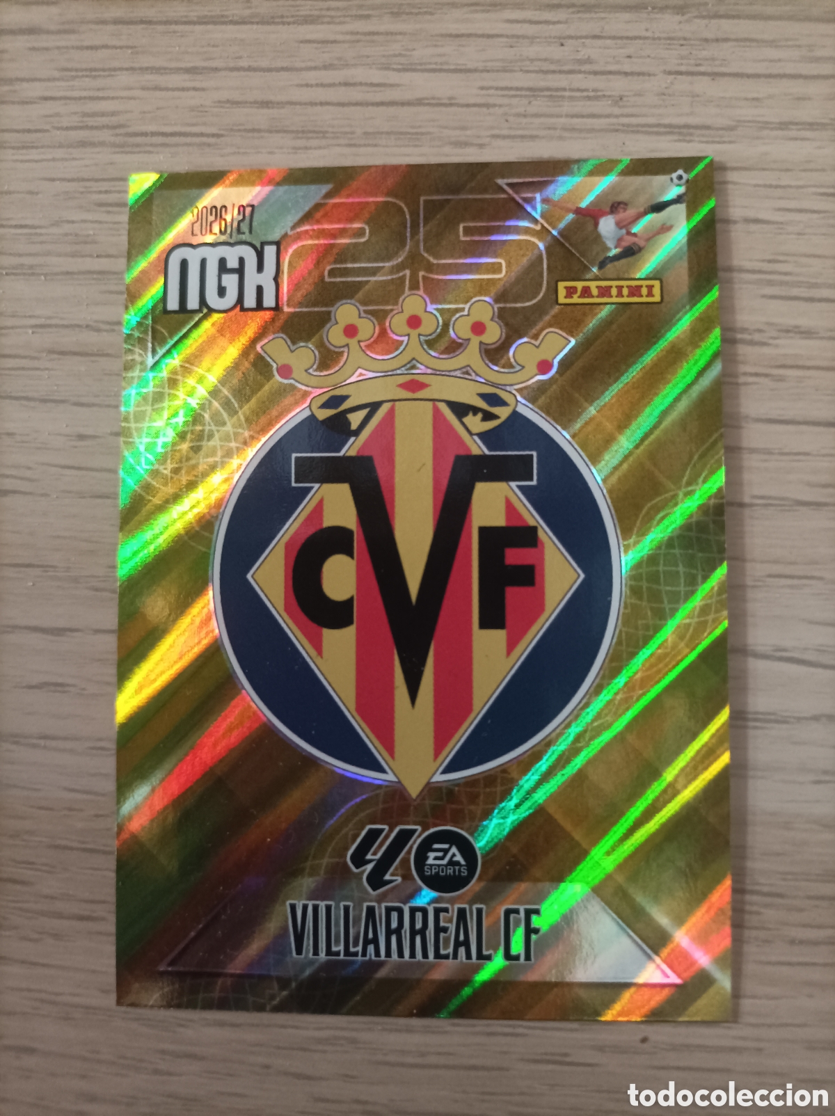 Cromos de f&uacute;tbol: MEGACRACKS PANINI 2026-27 ESCUDO VILLAREAL