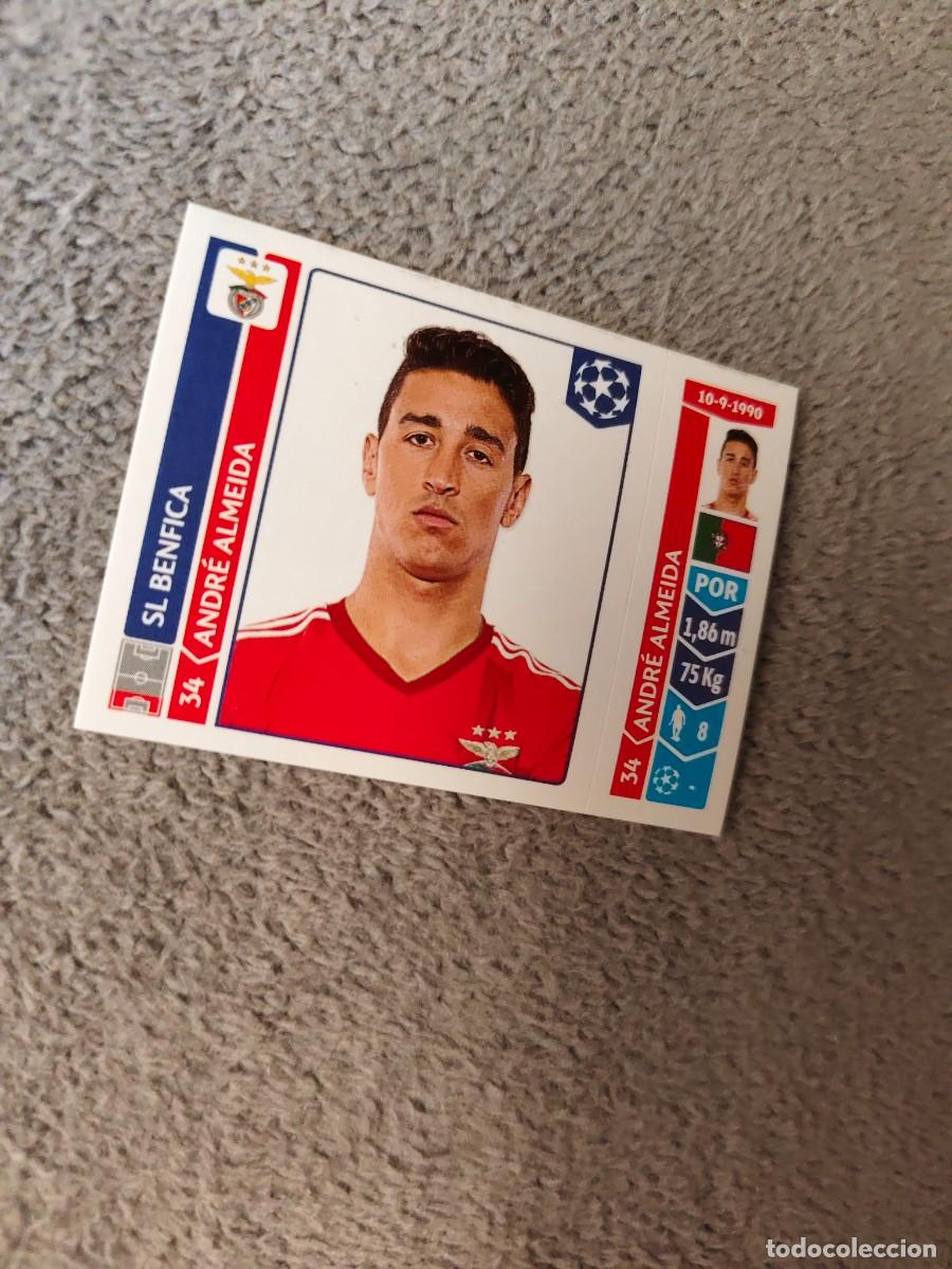 Football Stickers: 194 CHAMPIONS LEAGUE 2014 15 ANDR&Eacute; ALMEIDA SL BENFICA STICKER PANINI 14 2015 UCL AAM