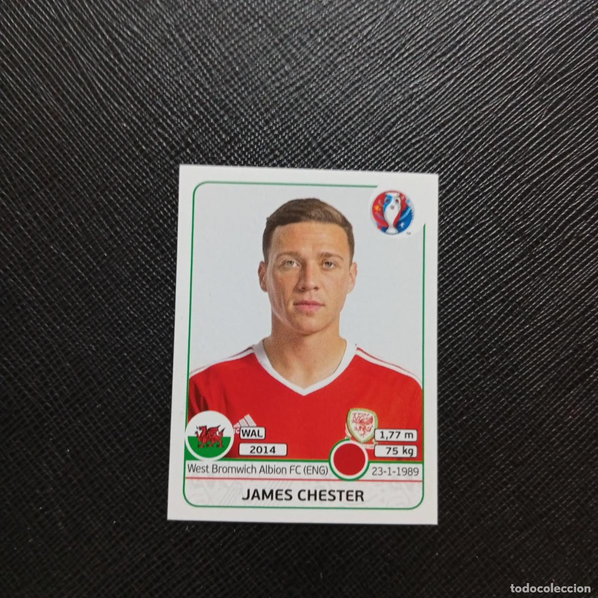 Fu&szlig;ball-Sticker: 183 JAMES CHESTER GALES PANINI EURO EUROCOPA FRANCIA 2016 CROMO FUTBOL 16 - SIN PEGAR