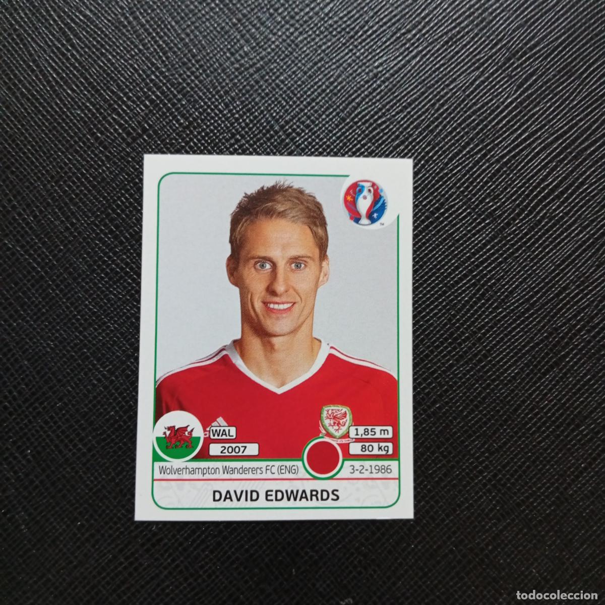 Fu&szlig;ball-Sticker: 184 DAVID EDWARS GALES PANINI EURO EUROCOPA FRANCIA 2016 CROMO FUTBOL 16 - SIN PEGAR