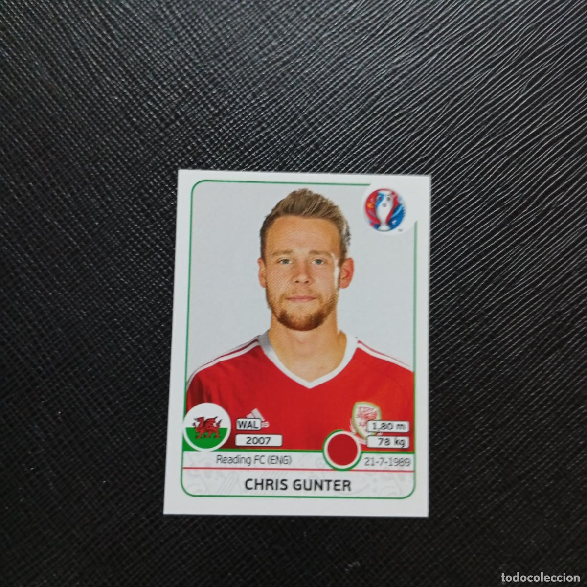 Football Stickers: 185 CHRIS GUNTER GALES PANINI EURO EUROCOPA FRANCIA 2016 CROMO FUTBOL 16 - SIN PEGAR