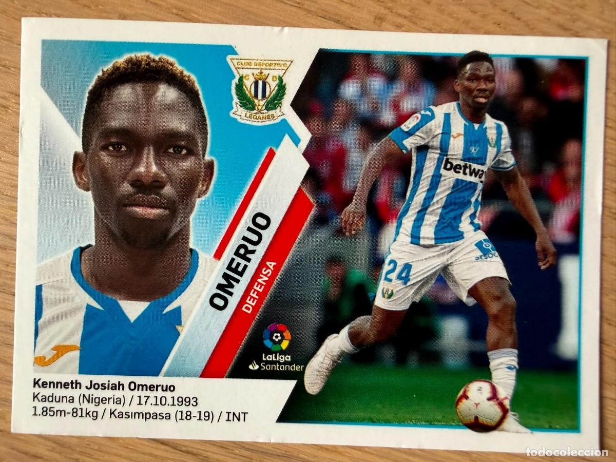 Football Stickers: 6 OMERUO LEGANES 19 20 2019 2020 LIGA SANTANDER COLECCIONES ESTE SIN PEGAR STICKER