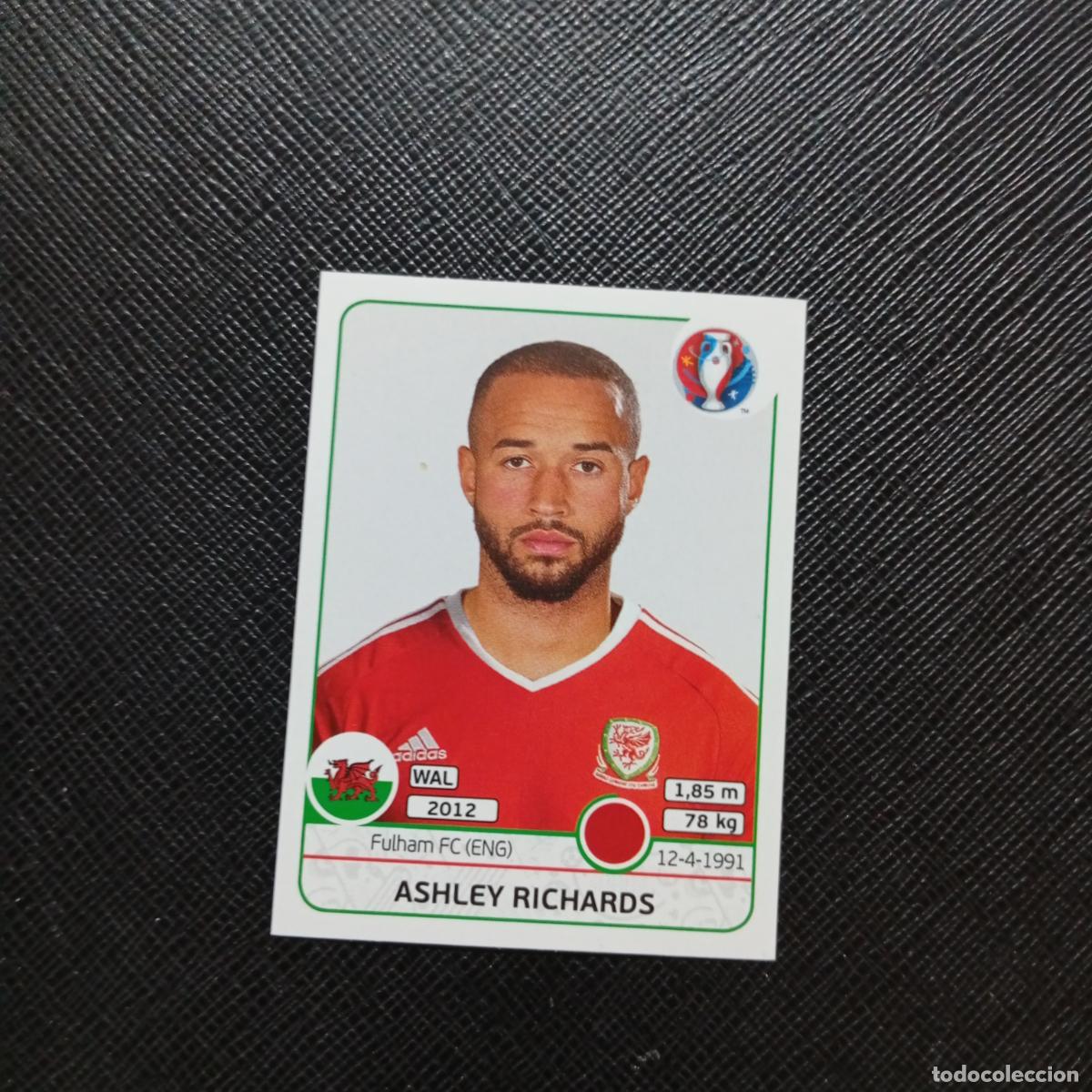 Football Stickers: 187 ASHLEY RICHARDS GALES PANINI EURO EUROCOPA FRANCIA 2016 CROMO FUTBOL 16 - SIN PEGAR