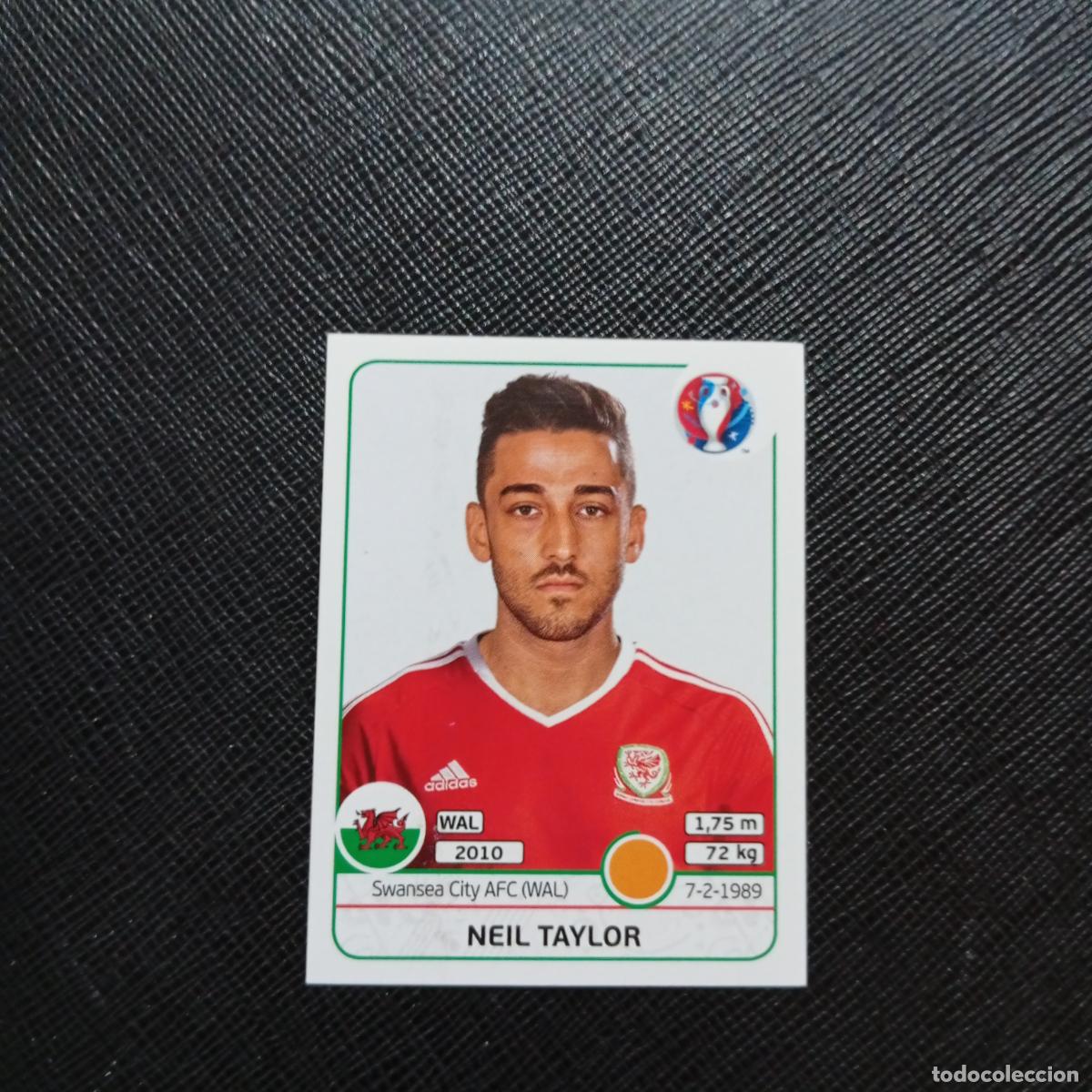 Football Stickers: 188 NEIL TAYLOR GALES PANINI EURO EUROCOPA FRANCIA 2016 CROMO FUTBOL 16 - SIN PEGAR