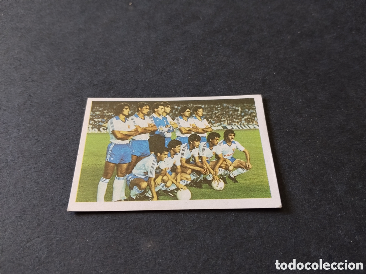 Cromos de f&uacute;tbol: Cromo futbol 84 equipo Real Zaragoza
