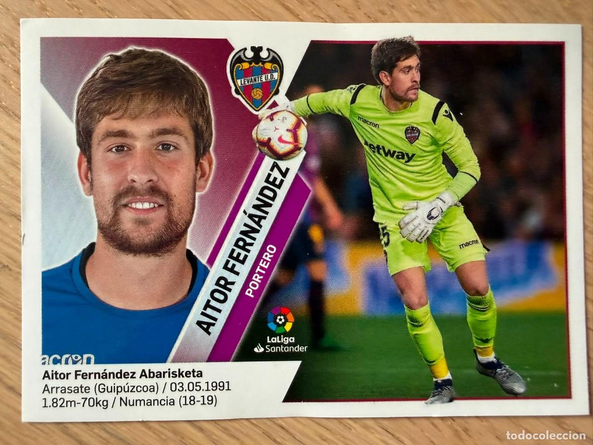 Cromos de f&uacute;tbol: 1 AITOR FERNANDEZ LEVANTE 19 20 2019 2020 LIGA SANTANDER COLECCIONES ESTE SIN PEGAR STICKER