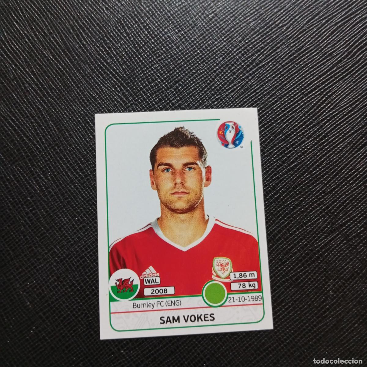 Cromos de f&uacute;tbol: 199 SAM VOKES GALES PANINI EURO EUROCOPA FRANCIA 2016 CROMO FUTBOL 16 - SIN PEGAR