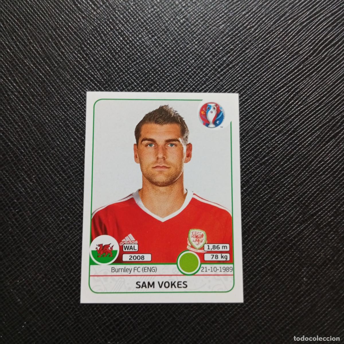 Cromos de f&uacute;tbol: 199 SAM VOKES GALES PANINI EURO EUROCOPA FRANCIA 2016 CROMO FUTBOL 16 - SIN PEGAR