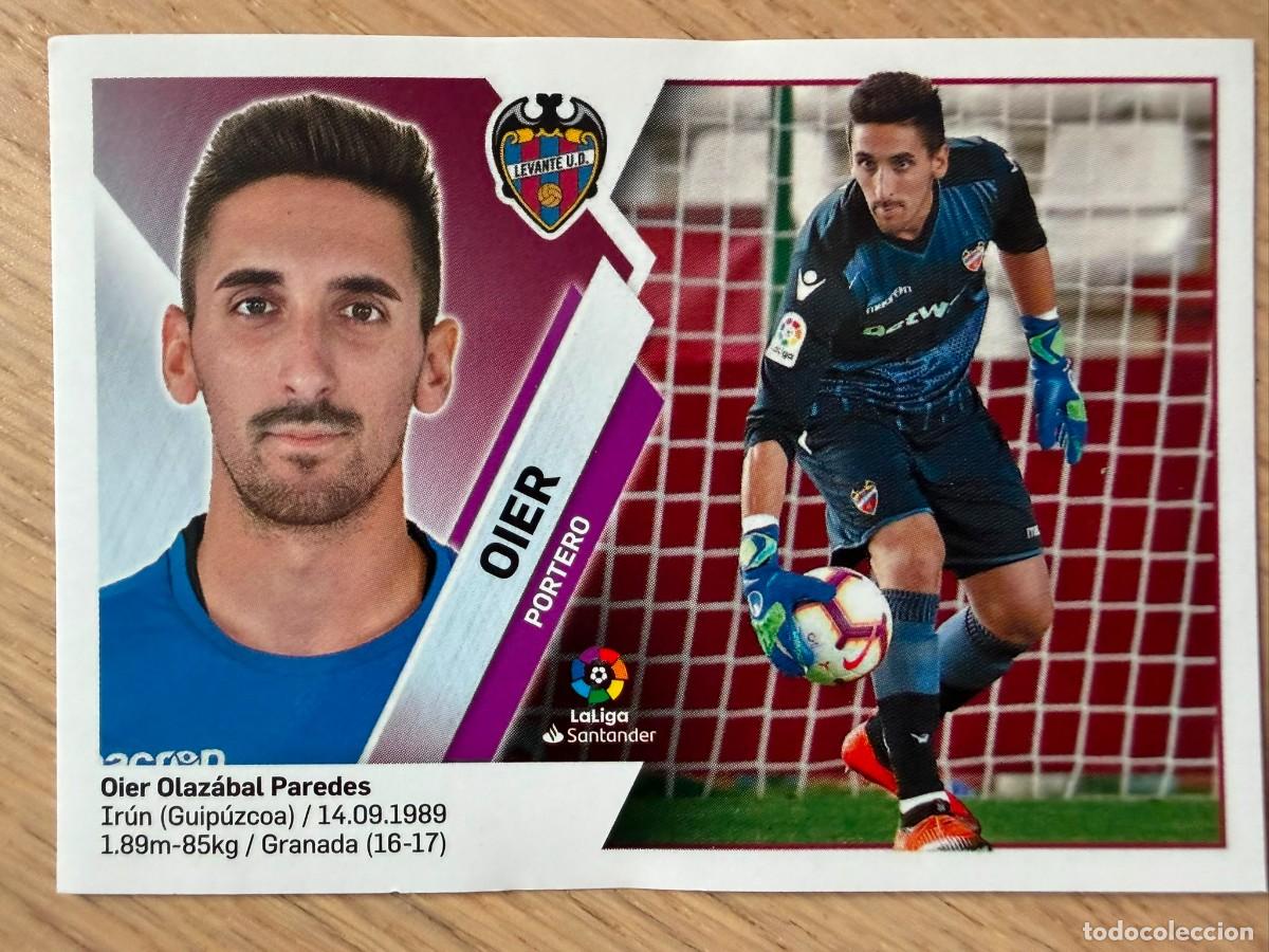 Cromos de f&uacute;tbol: 2 OIER LEVANTE 19 20 2019 2020 LIGA SANTANDER COLECCIONES ESTE SIN PEGAR STICKER