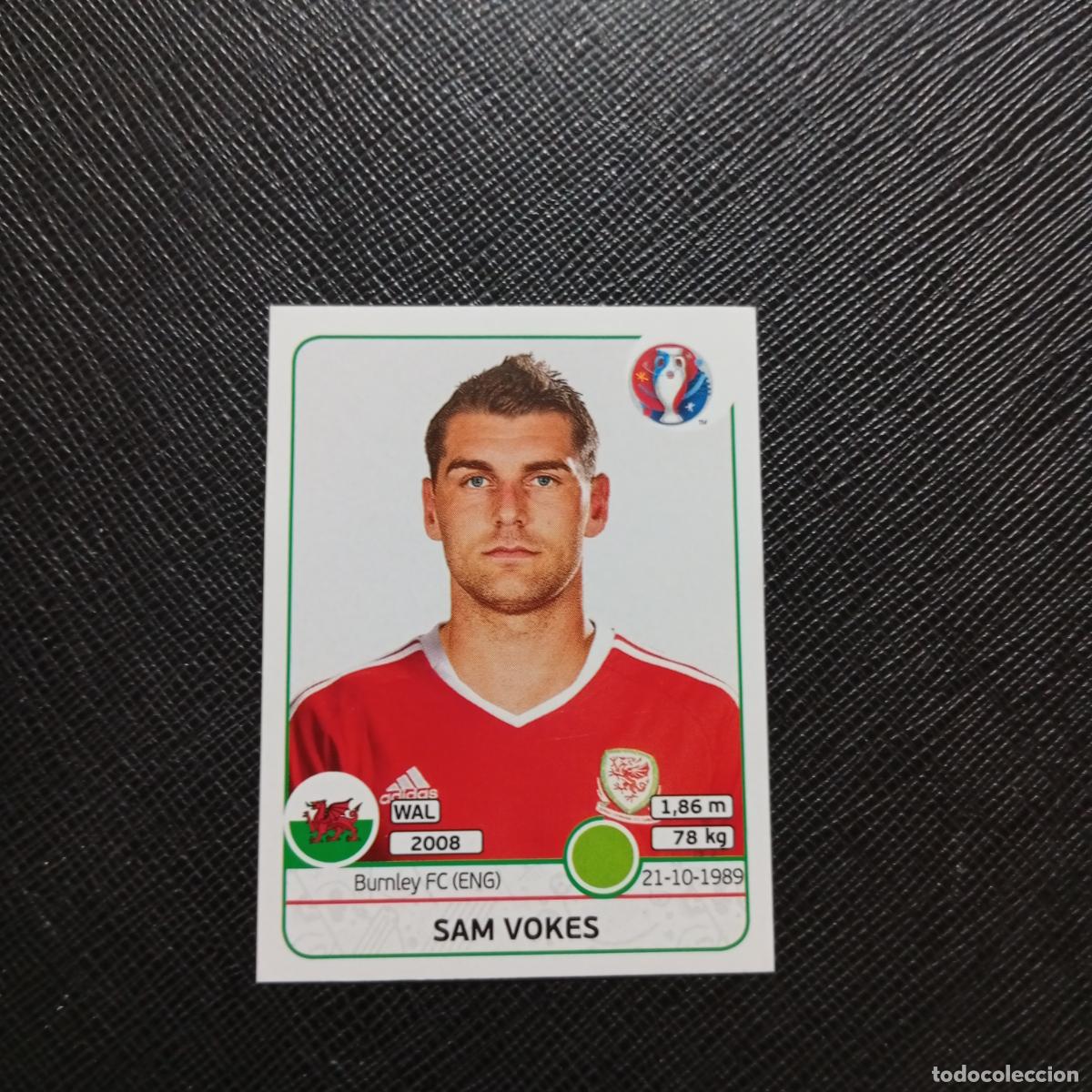 Cromos de f&uacute;tbol: 199 SAM VOKES GALES PANINI EURO EUROCOPA FRANCIA 2016 CROMO FUTBOL 16 - SIN PEGAR