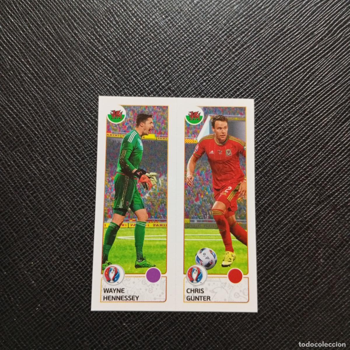 Fu&szlig;ball-Sticker: 202 HENNESSEY GUNTER GALES PANINI EURO EUROCOPA FRANCIA 2016 CROMO FUTBOL 16 - SIN PEGAR